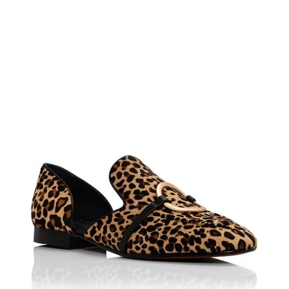 Sigerson Morrison Leopard Print Loafers